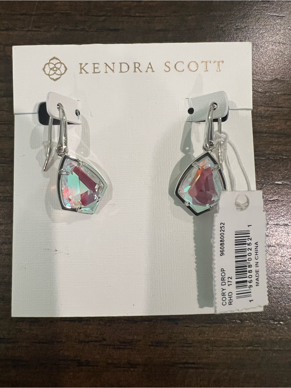 Kendra Scott Iridescent Teardrop Dangle Earrings
